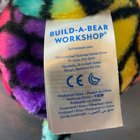 Build-A-Bear Rainbow Tie-Dye Giraffe Plush – Retired – 16” - Picture 5 of 7